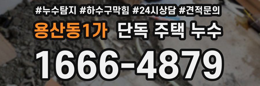 용산동1가 단독 주택 누수