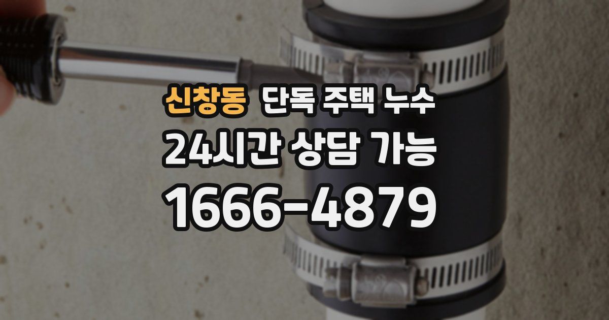 신창동 단독 주택 누수