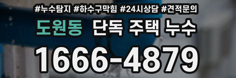 도원동 단독 주택 누수