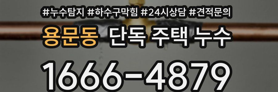 용문동 단독 주택 누수