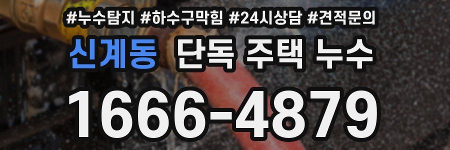 신계동 단독 주택 누수