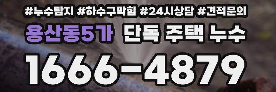 용산동5가 단독 주택 누수