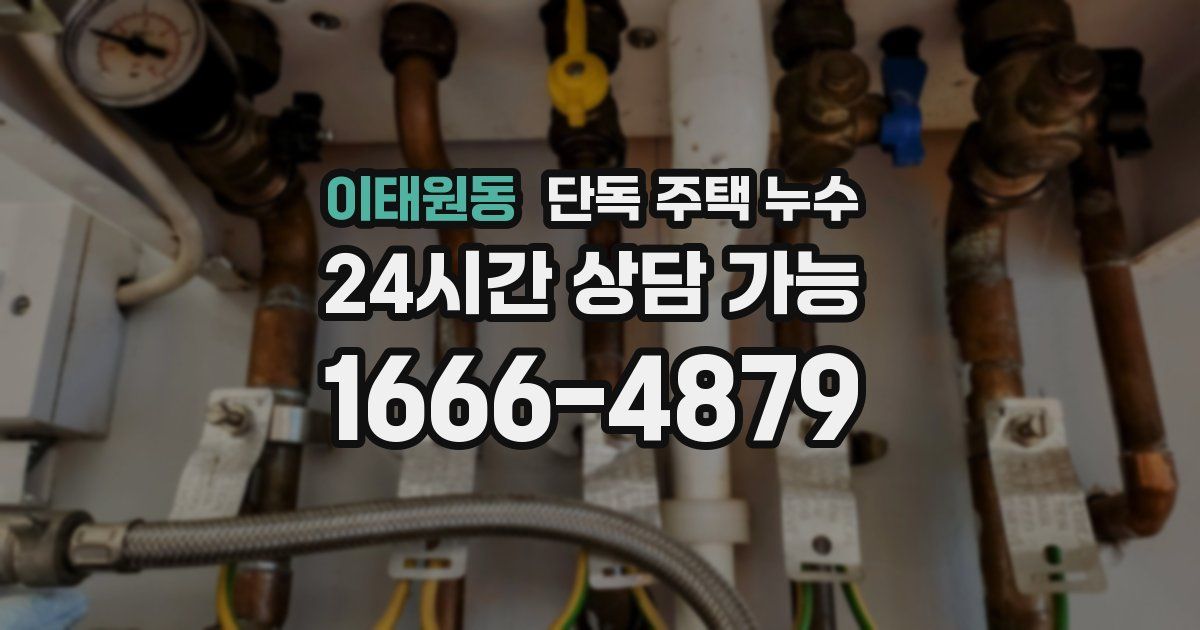 이태원동 단독 주택 누수