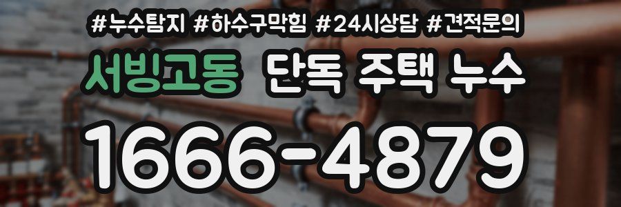 서빙고동 단독 주택 누수