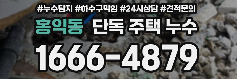 홍익동 단독 주택 누수