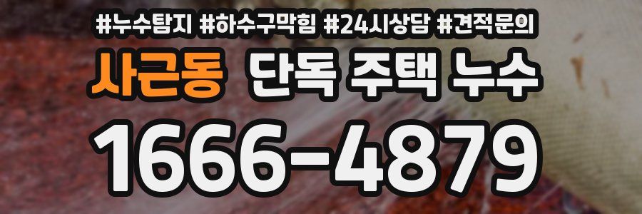 사근동 단독 주택 누수