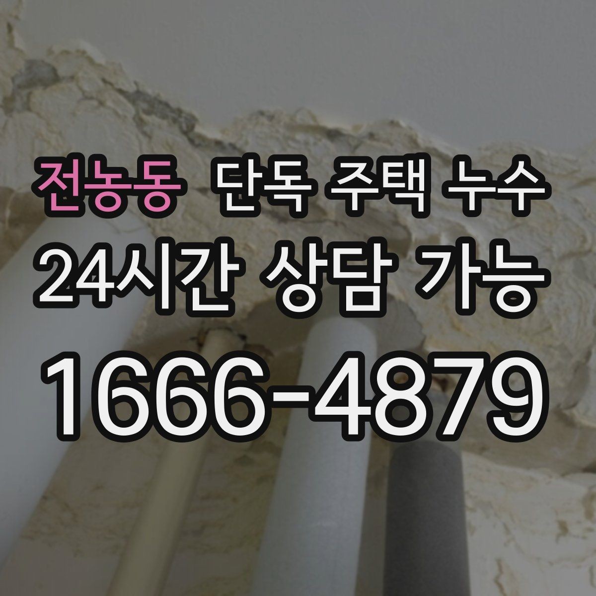 전농동 단독 주택 누수 세탁기 급수 호스 미세 누수 확인법