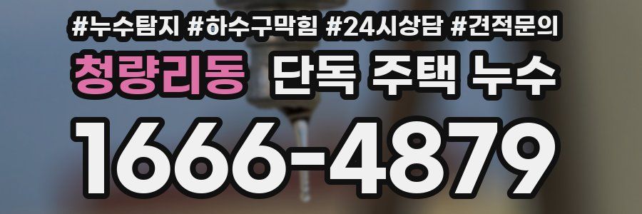 청량리동 단독 주택 누수