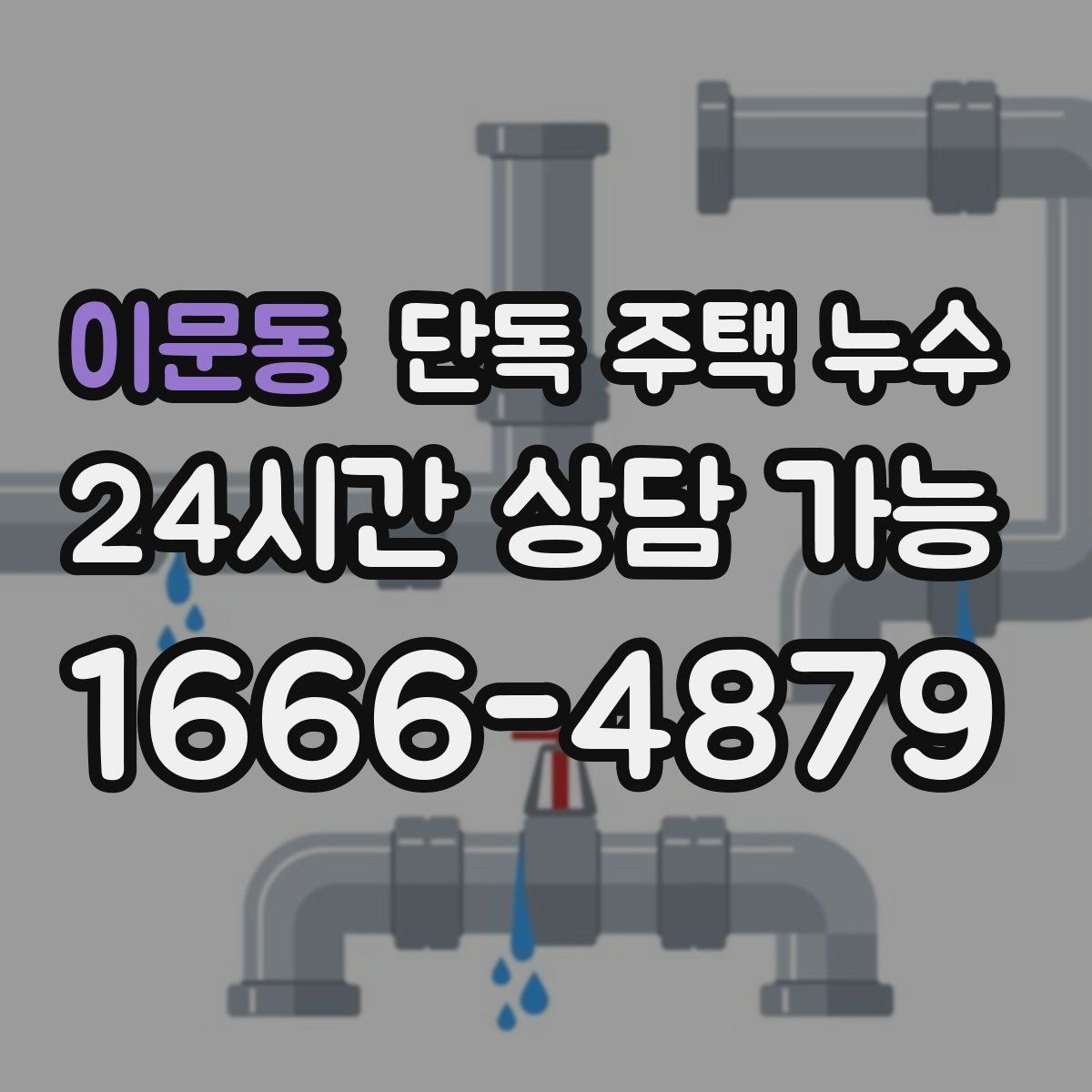 이문동 단독 주택 누수 햇빛이 강한 날에도 벽이 축축한 이유