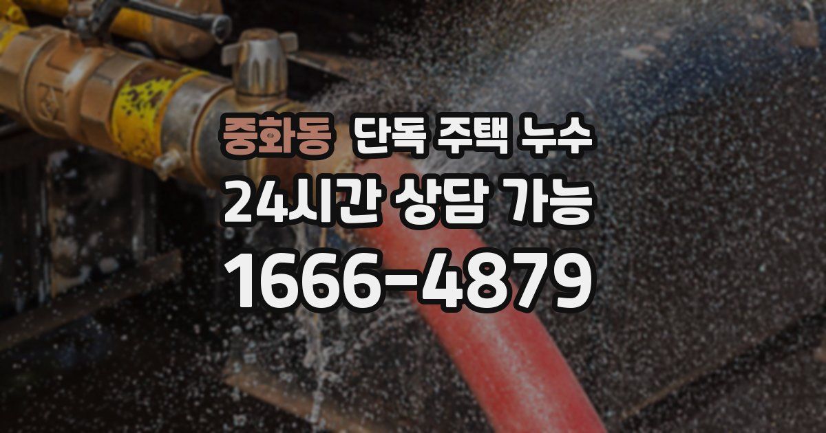 중화동 단독 주택 누수