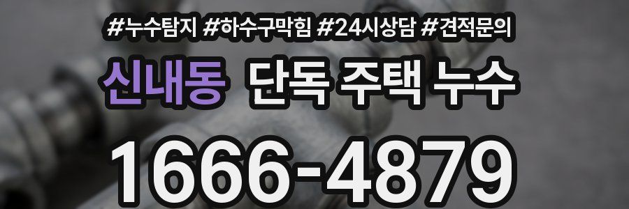 신내동 단독 주택 누수