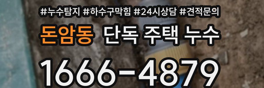 돈암동 단독 주택 누수