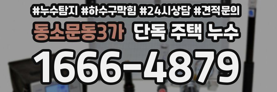 동소문동3가 단독 주택 누수