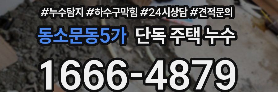 동소문동5가 단독 주택 누수