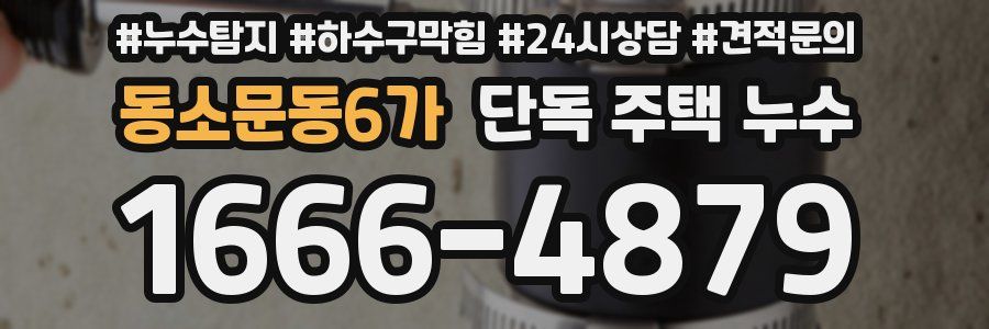 동소문동6가 단독 주택 누수