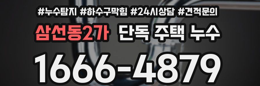 삼선동2가 단독 주택 누수