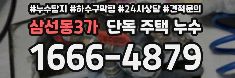삼선동3가 단독 주택 누수