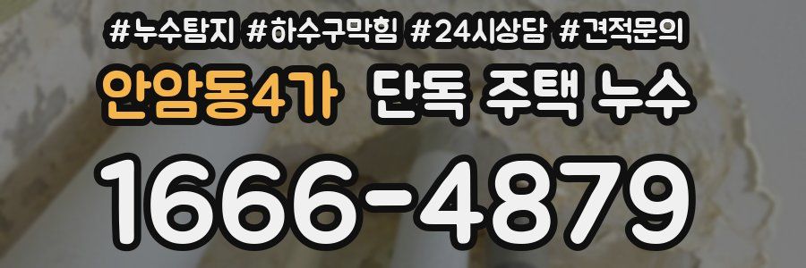 안암동4가 단독 주택 누수