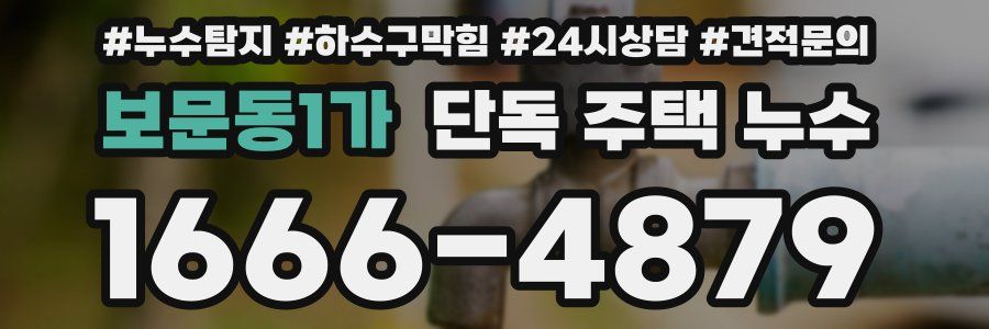 보문동1가 단독 주택 누수