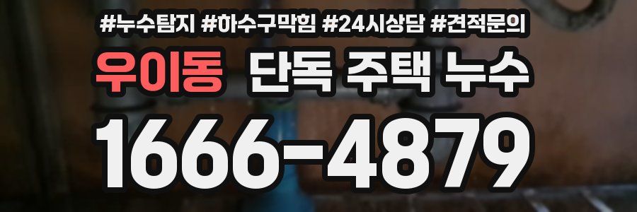 우이동 단독 주택 누수