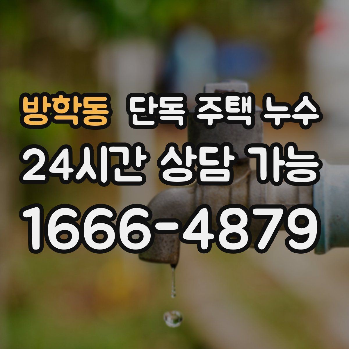 방학동 단독 주택 누수 수도 계량기 확인으로 의심 구간 좁히기