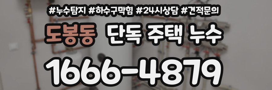 도봉동 단독 주택 누수