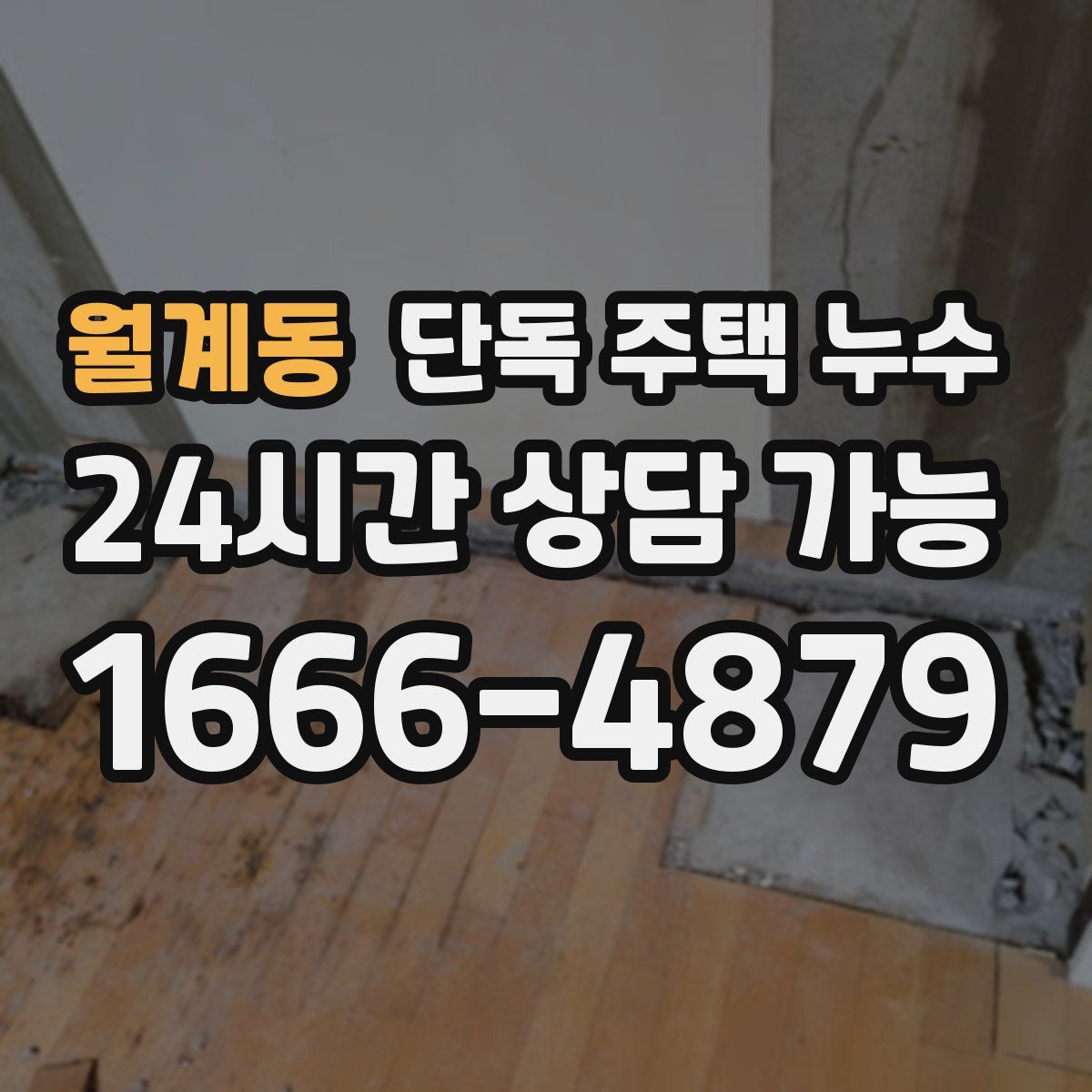 월계동 단독 주택 누수