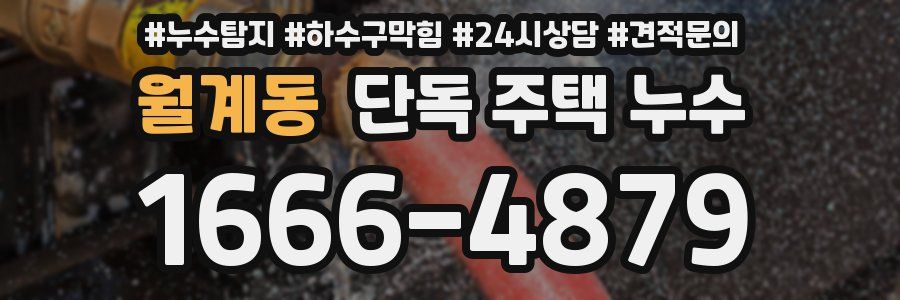 월계동 단독 주택 누수