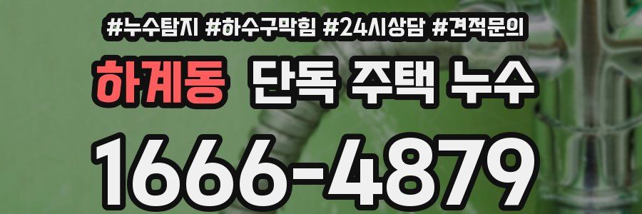 하계동 단독 주택 누수