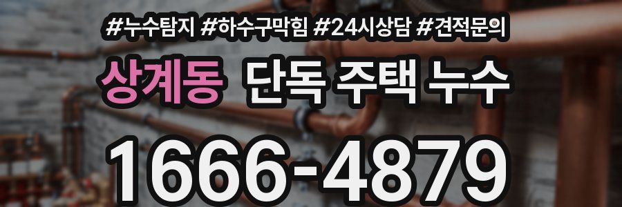 상계동 단독 주택 누수