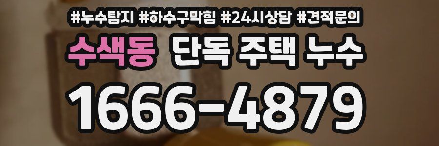 수색동 단독 주택 누수