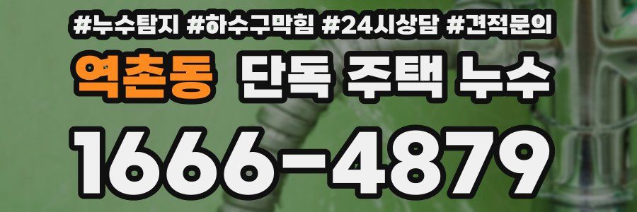 역촌동 단독 주택 누수