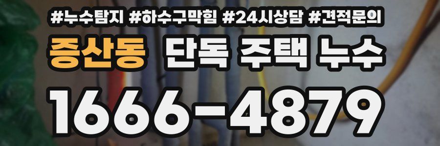 증산동 단독 주택 누수