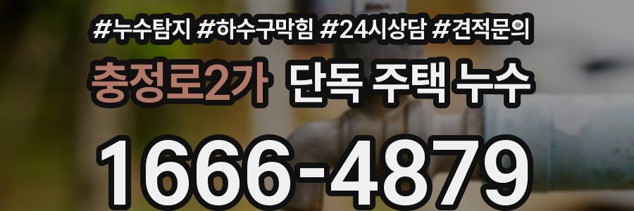 충정로2가 단독 주택 누수