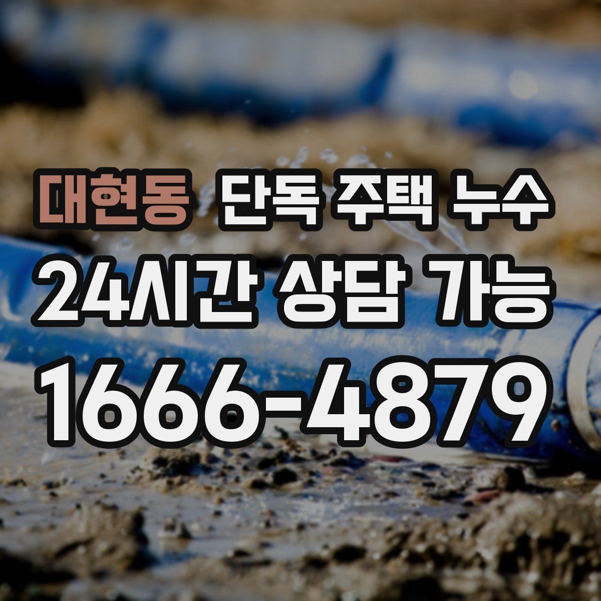 대현동 단독 주택 누수 세탁기 급수 호스 미세 누수 확인법