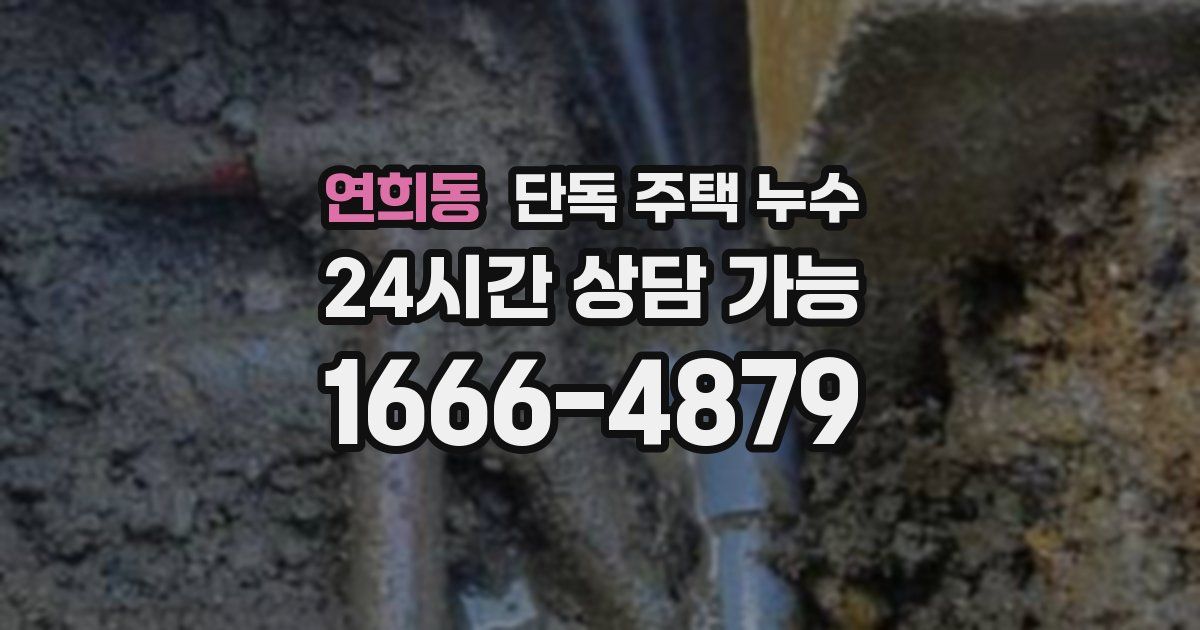연희동 단독 주택 누수