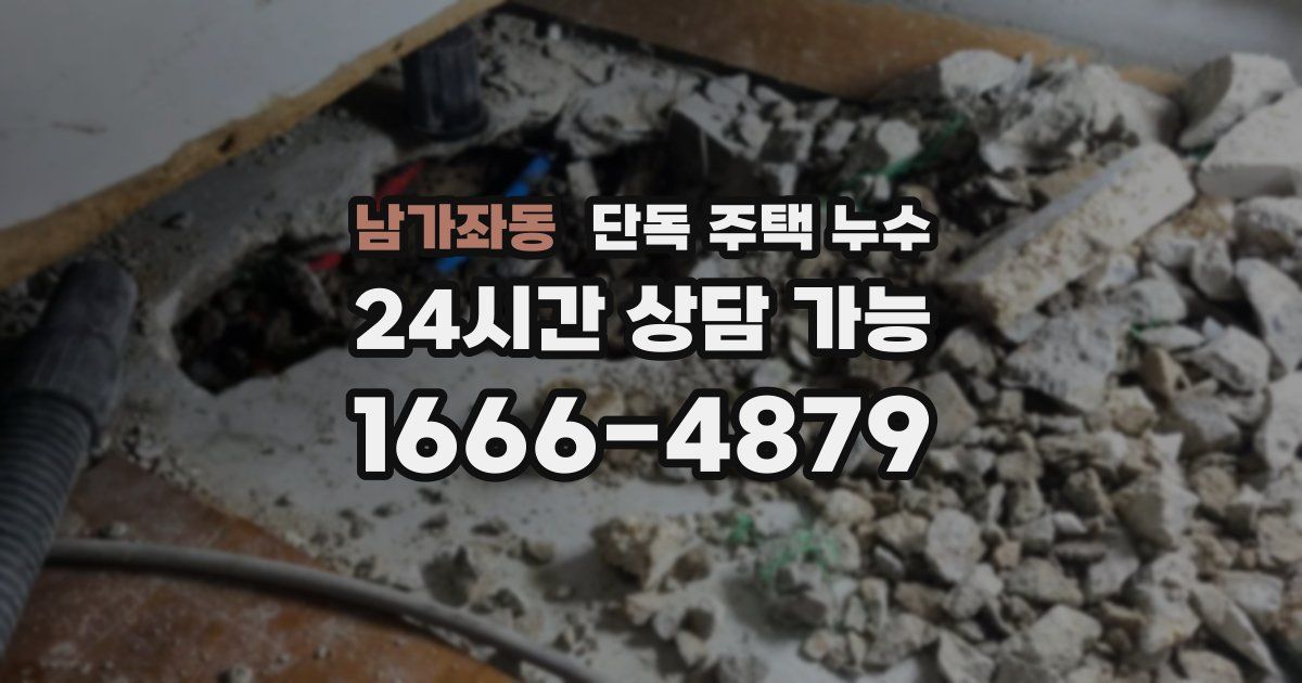 남가좌동 단독 주택 누수