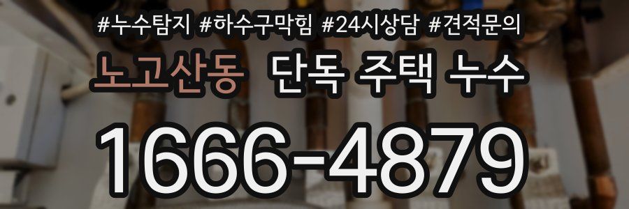 노고산동 단독 주택 누수