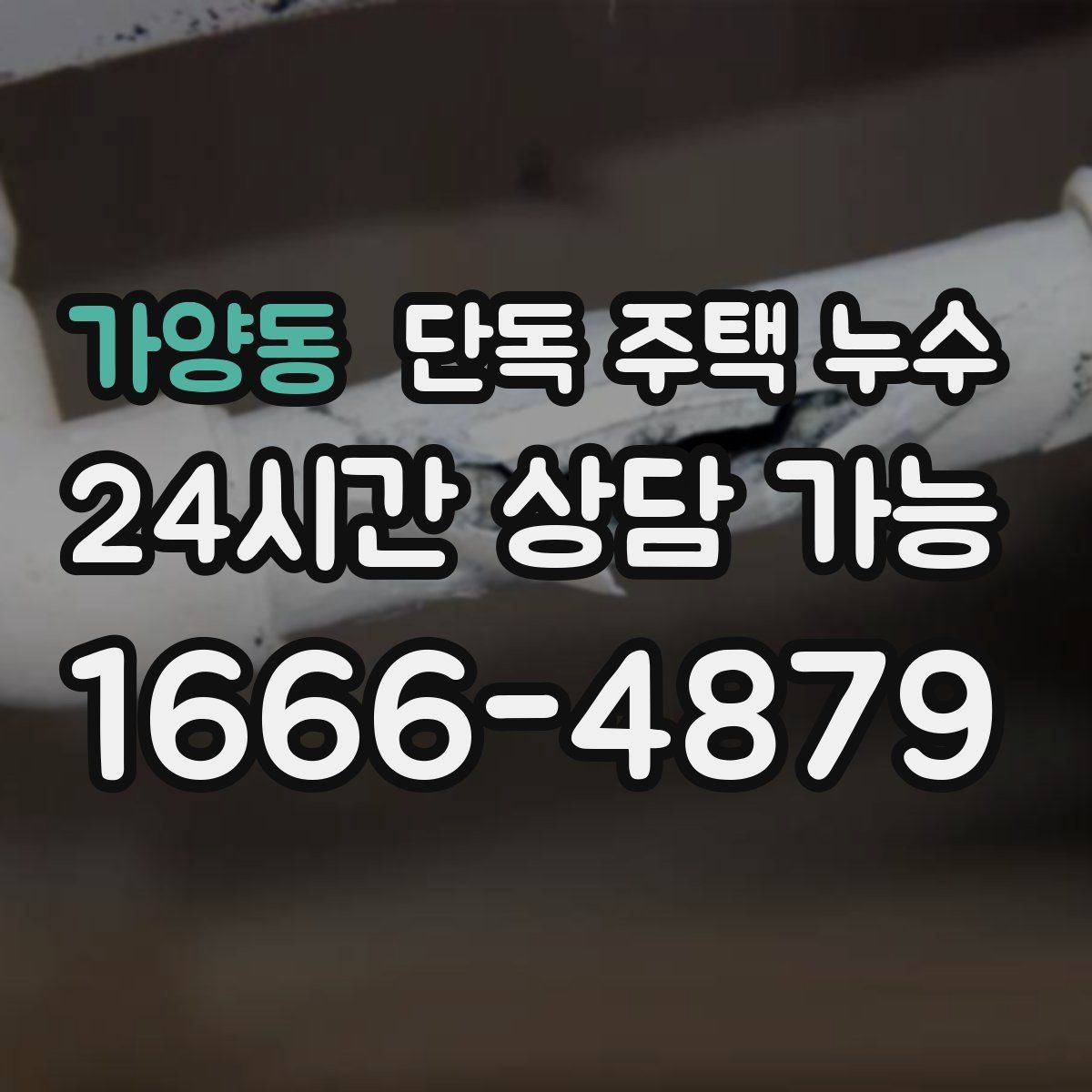 가양동 단독 주택 누수 주방 쪽만 젖을 때 배관 가능성