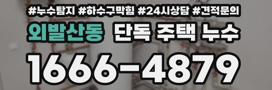 외발산동 단독 주택 누수