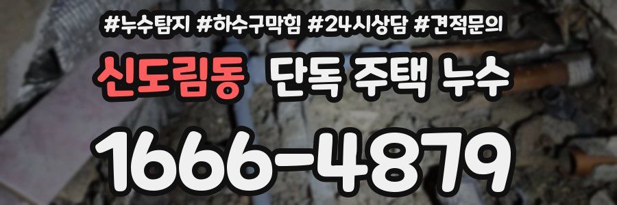 신도림동 단독 주택 누수