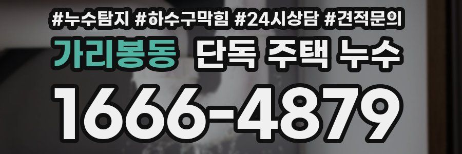 가리봉동 단독 주택 누수