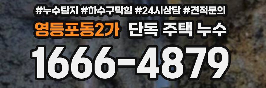영등포동2가 단독 주택 누수