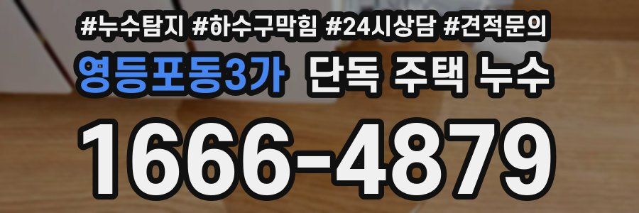 영등포동3가 단독 주택 누수