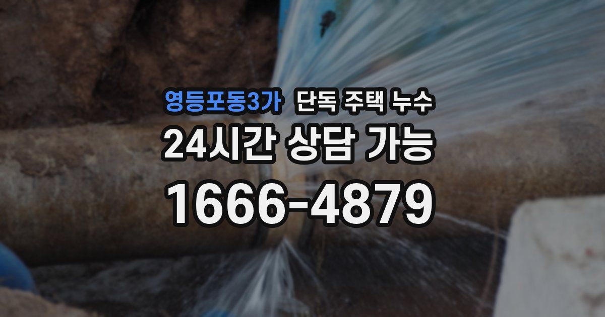 영등포동3가 단독 주택 누수