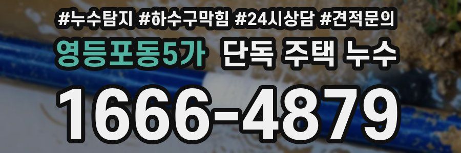 영등포동5가 단독 주택 누수