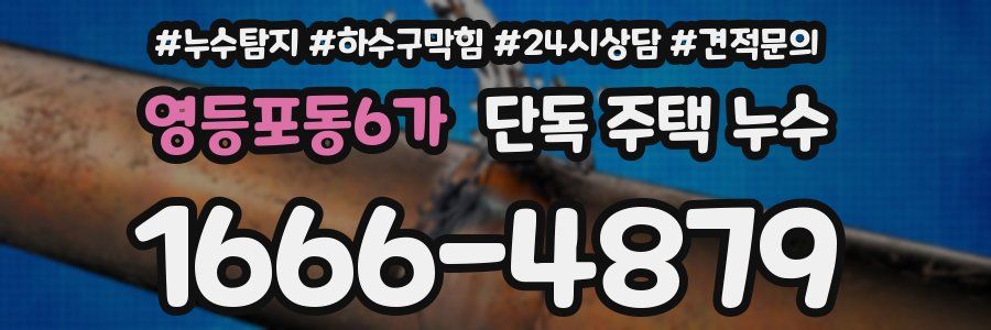 영등포동6가 단독 주택 누수