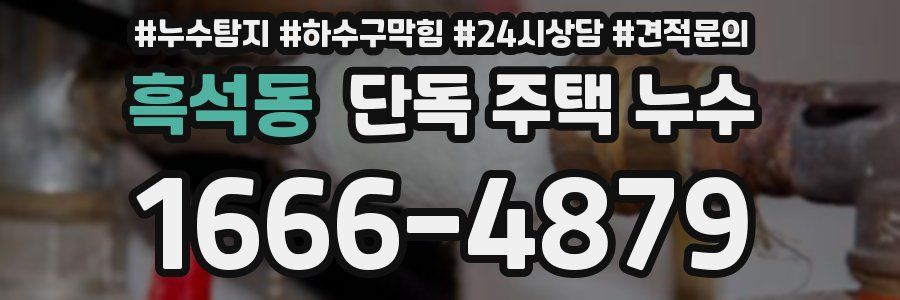 흑석동 단독 주택 누수