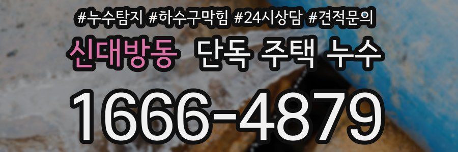 신대방동 단독 주택 누수
