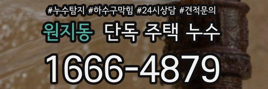 원지동 단독 주택 누수